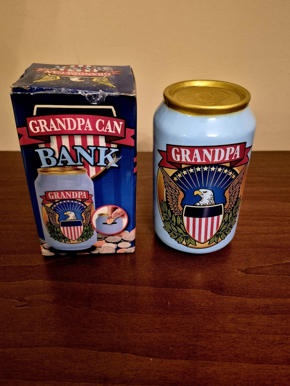 Vintage Grandpa Can Bank